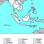 Southeast Asia Coloring Map Of Countries | Homeschooling   Geography Intended For Printable Map Of Asia For Kids