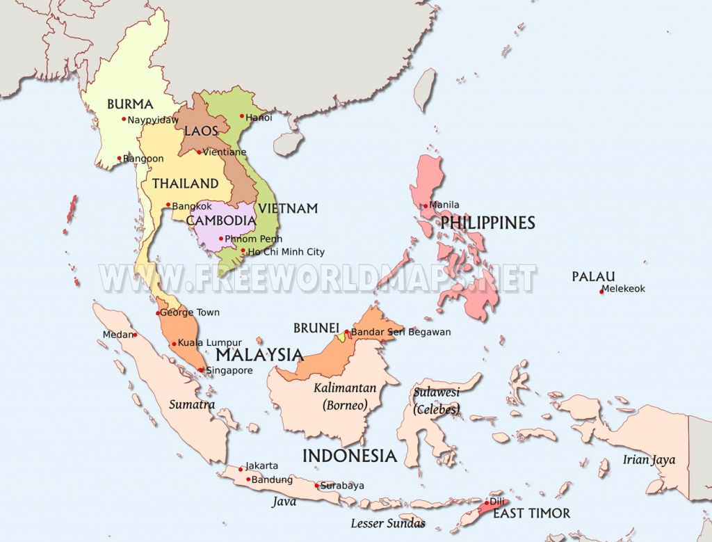 Southeast Asia Maps in Printable Map Of Southeast Asia