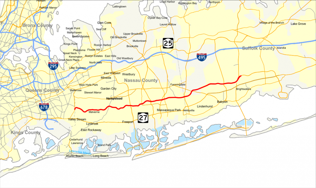 Southern State Parkway - Wikipedia inside Printable Map Of Long Island Ny