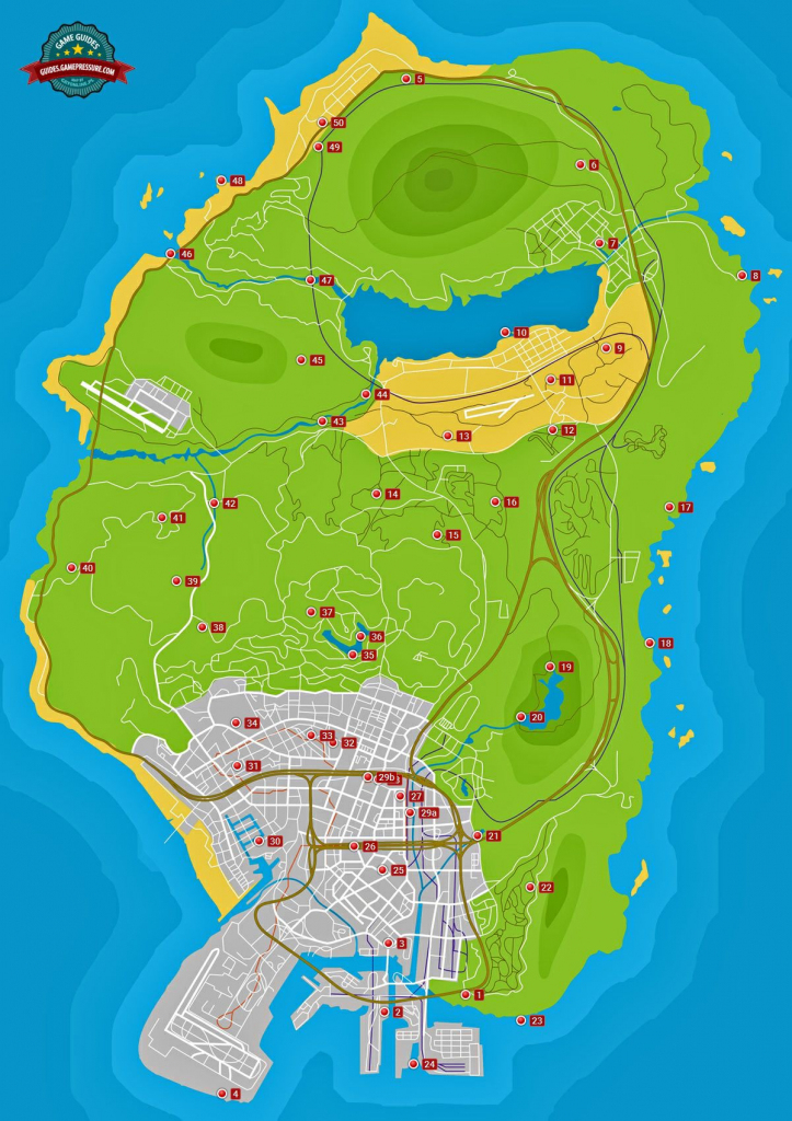 Spaceship Parts - Grand Theft Auto V Game Guide | Gamepressure in Gta 5 Printable Map