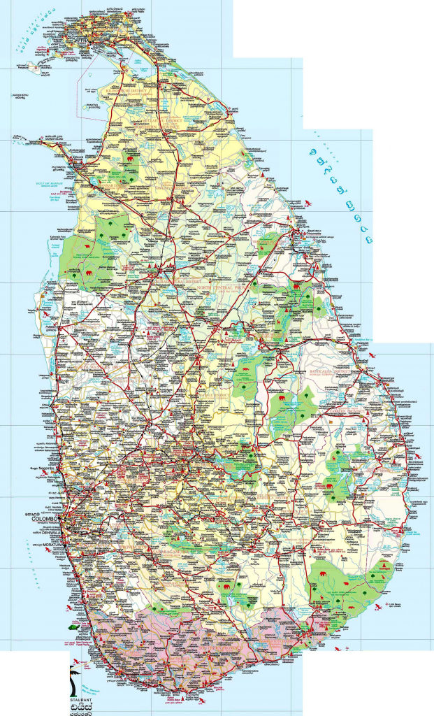 Sri Lanka Maps | Printable Maps Of Sri Lanka For Download inside Printable Map Of Sri Lanka