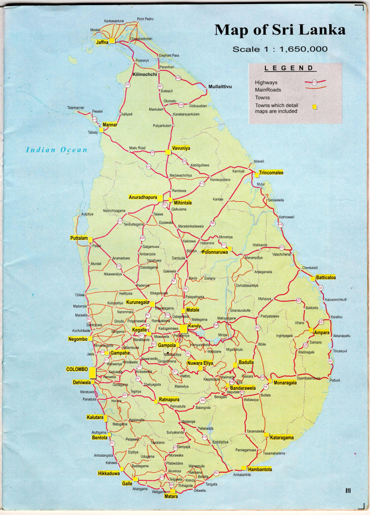 Sri Lanka Maps | Printable Maps Of Sri Lanka For Download throughout Printable Map Of Sri Lanka