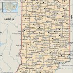 State And County Maps Of Indiana Pertaining To Printable Map Of Indiana