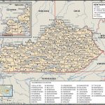 State And County Maps Of Kentucky Intended For Printable Map Of Kentucky