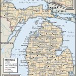 State And County Maps Of Michigan In Printable Map Of Michigan