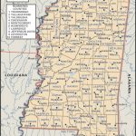 State And County Maps Of Mississippi With Regard To Printable Map Of Ms