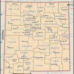 State And County Maps Of New Mexico In New Mexico State Map Printable