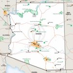 Stock Vector Map Of Arizona | One Stop Map With Regard To Printable Map Of Arizona