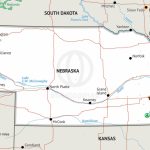 Stock Vector Map Of Nebraska | One Stop Map Inside Printable Map Of Nebraska