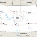 Stock Vector Map Of North Dakota | One Stop Map Throughout Printable Map Of North Dakota