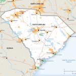 Stock Vector Map Of South Carolina | One Stop Map In Printable Map Of South Carolina
