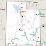 Stock Vector Map Of Utah | One Stop Map Within Printable Map Of Utah