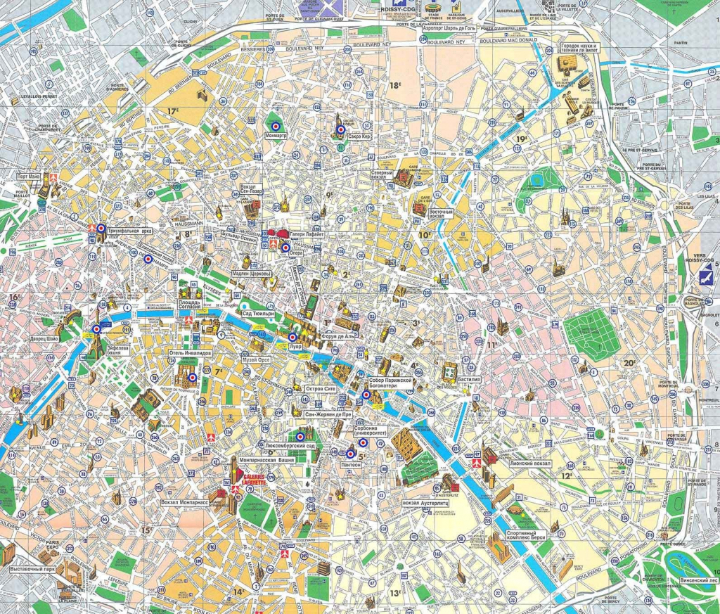 Street Maps Printable On Map Of Paris Tourist Within France At 8 within Street Map Of Paris France Printable