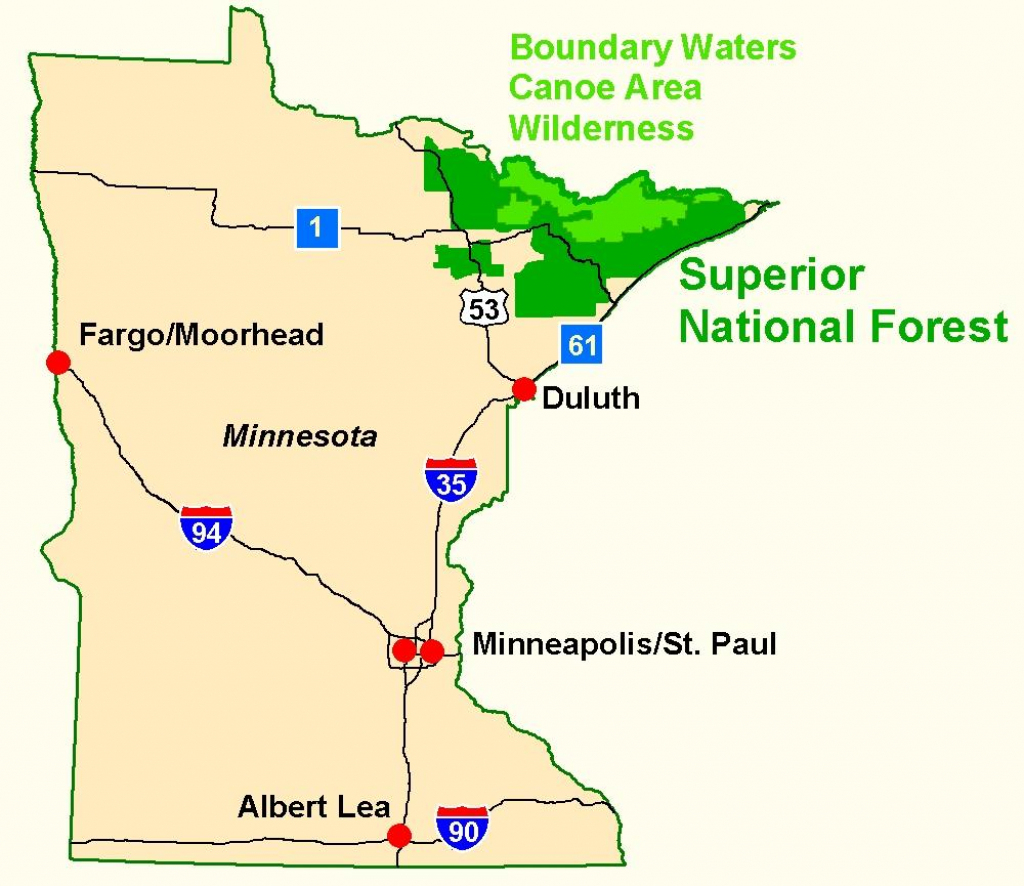 Superior National Forest - Maps &amp;amp; Publications with regard to Printable Maps By Waterproofpaper Com