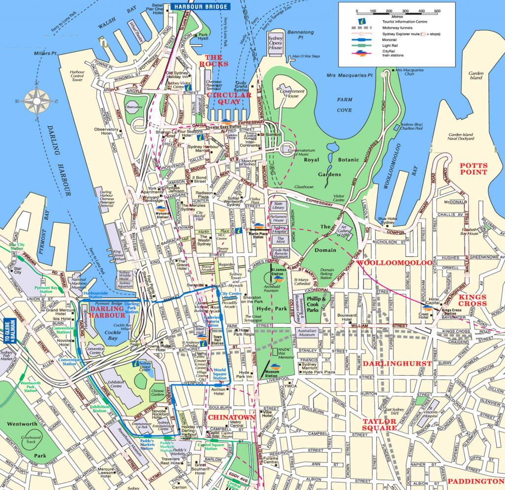 Sydney Attractions Map Pdf - Free Printable Tourist Map Sydney intended for Printable Map Of Sydney
