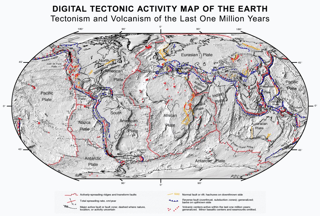 Tectonics - Wikipedia inside World Map Tectonic Plates Printable
