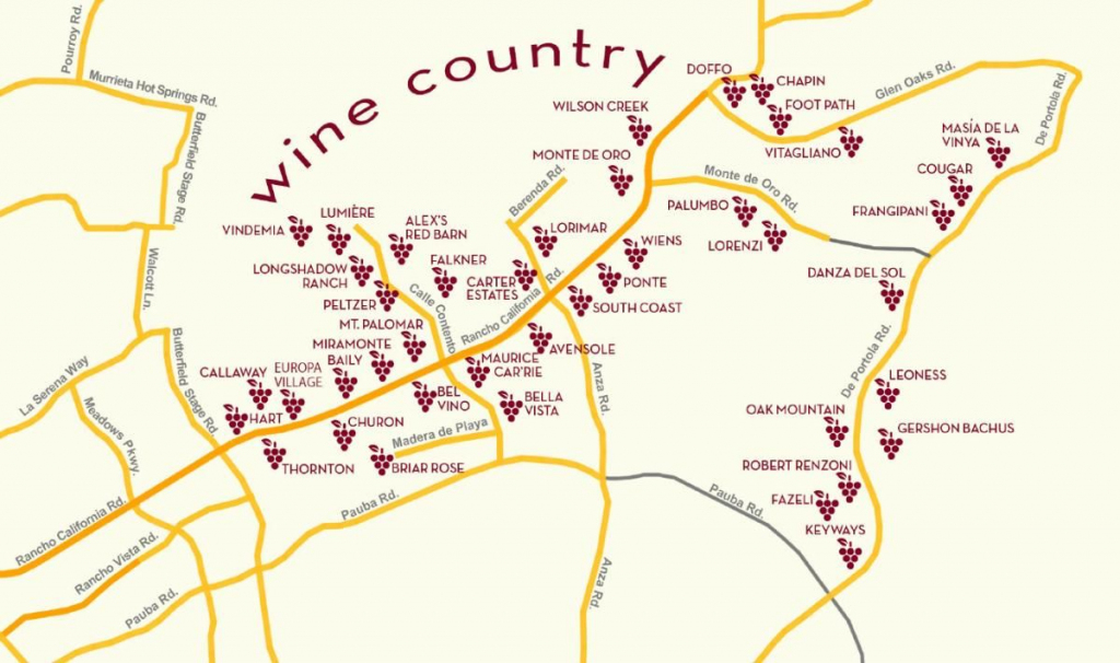 Temecula Wine Country Map | San Diego In 2019 | Temecula Wineries with regard to Temecula Winery Map Printable