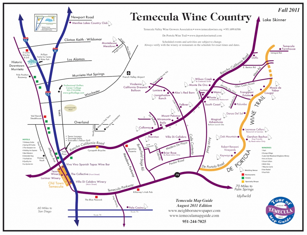 Temecula Wine Map with regard to Temecula Winery Map Printable