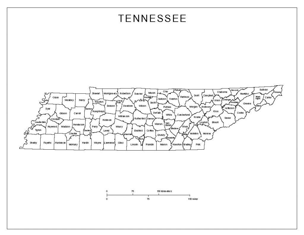 Tennessee Co Names Printable Map Of Outline Map Of Tennessee 17 inside Printable Map Of Tennessee