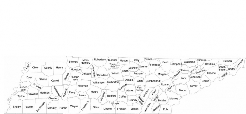 Tennessee County Map With County Names Free Download | I Wander As I inside Printable Map Of Tennessee Counties