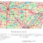 Tennessee Printable Map Regarding Printable Map Of Tennessee With Cities