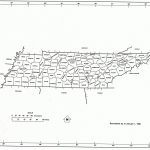 Tennessee State Map With Counties Outline And Location Of Each Intended For Printable Map Of Tennessee Counties
