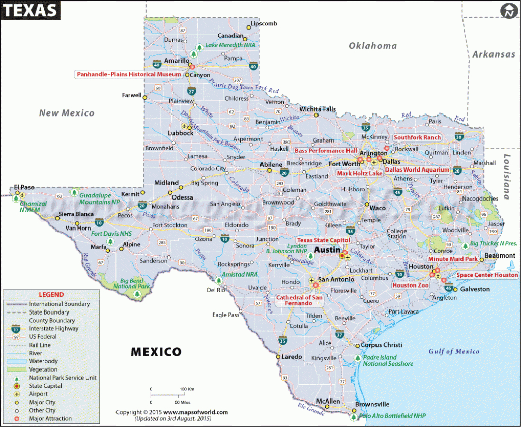 Texas Map | Map Of Texas (Tx) | Map Of Cities In Texas, Us - Map Of inside Printable Map Of Texas With Cities