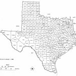 Texas State Map With Counties Outline And Location Of Each County In Throughout Printable State Maps With Counties