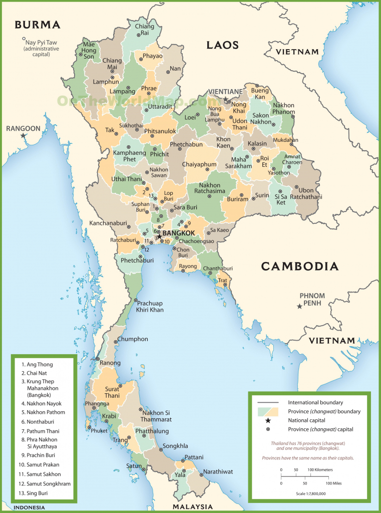 Thailand Maps | Maps Of Thailand with Printable Map Of Thailand