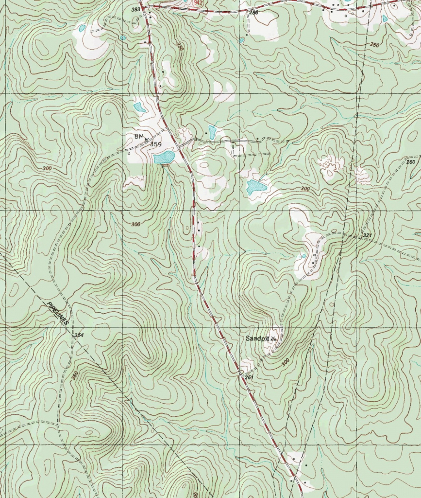 The Barefoot Peckerwood: Free Printable Topo Maps intended for Printable Topo Maps