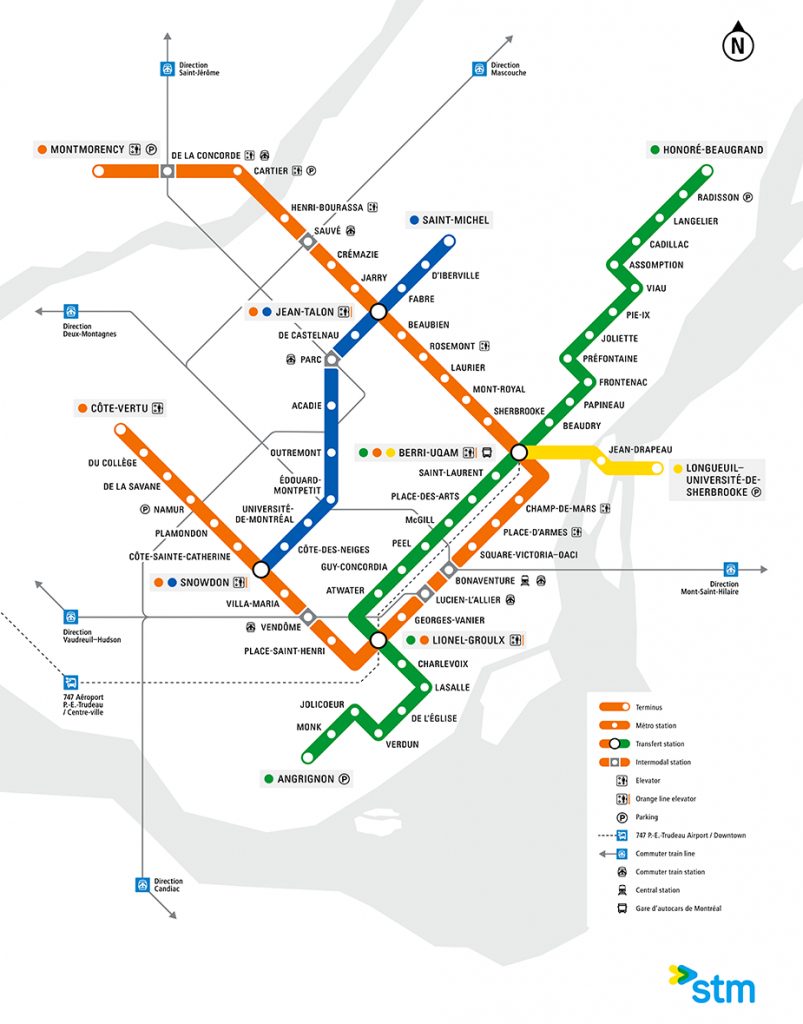 The Montreal Metro Map - News Construction And Development Pose ...