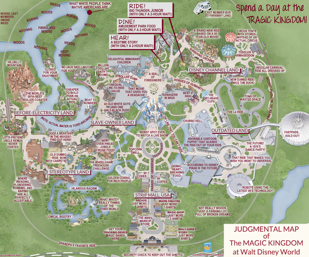 disney magic kingdom game attractions layout