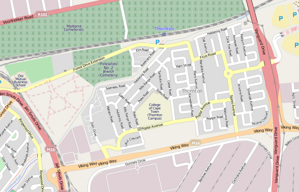 Thornton, Cape Town - Wikipedia within Printable Street Map Of Llandudno