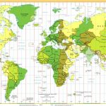 Time Zones Of The World Map (Large Version) Pertaining To World Map Time Zones Printable Pdf