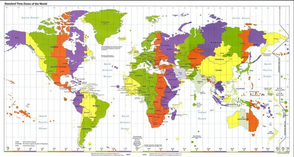 Time Zones (Songs, Videos, Worksheets, Games, Activities) throughout Printable Time Zone Map For Kids