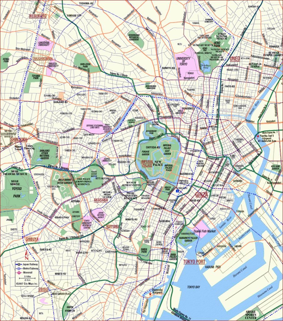 Tokyo Map - Detailed City And Metro Maps Of Tokyo For Download inside Printable Map Of Tokyo
