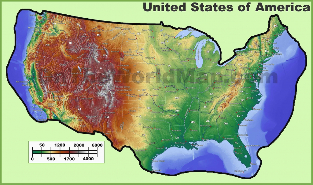 Topographic Map Eastern Us Inspirationa United States East Coast Map with regard to Printable Topographic Map Of The United States