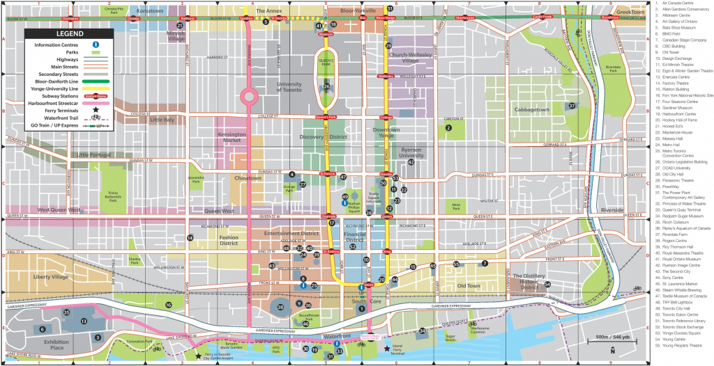 Toronto Maps | Canada | Maps Of Toronto pertaining to Printable Map Of Toronto
