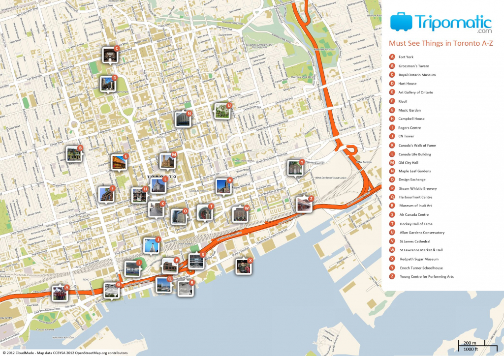 Toronto Printable Tourist Map | Free Tourist Maps ✈ | Tourist Map inside Printable Map Of Toronto