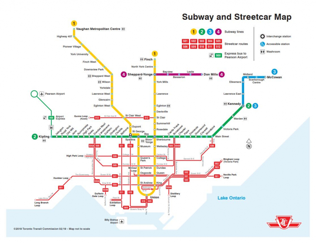 Ttc Design On Twitter: &amp;quot;a Printable Version Of Our New Subway And intended for Toronto Subway Map Printable