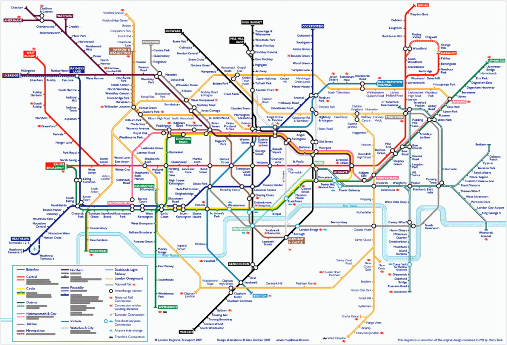 Tube Map | Alex4D Old Blog intended for Printable London Tube Map