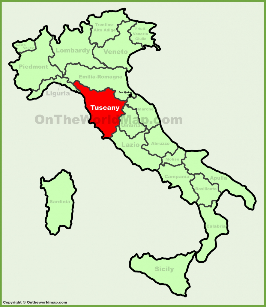 Tuscany Maps | Italy | Maps Of Tuscany (Toscana) pertaining to Printable Map Of Tuscany