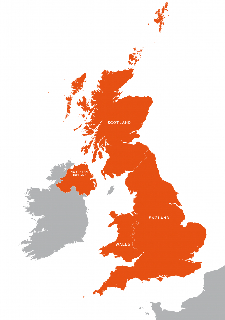 Uk Outline Map - Royalty Free Editable Vector Map - Maproom in Free Printable Map Of Uk And Ireland