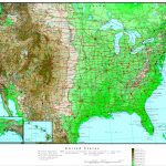 United States Elevation Map In Printable Topographic Map Of The United States
