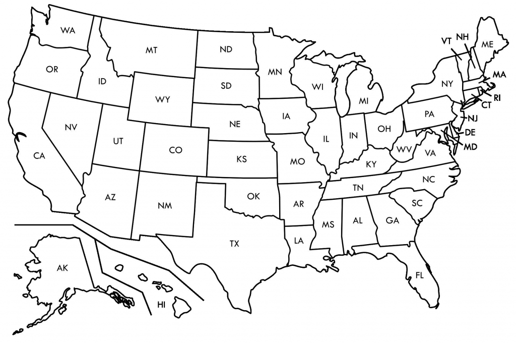 United States Map Labeled Printable Refrence Simplified Map Us in Free Printable Labeled Map Of The United States
