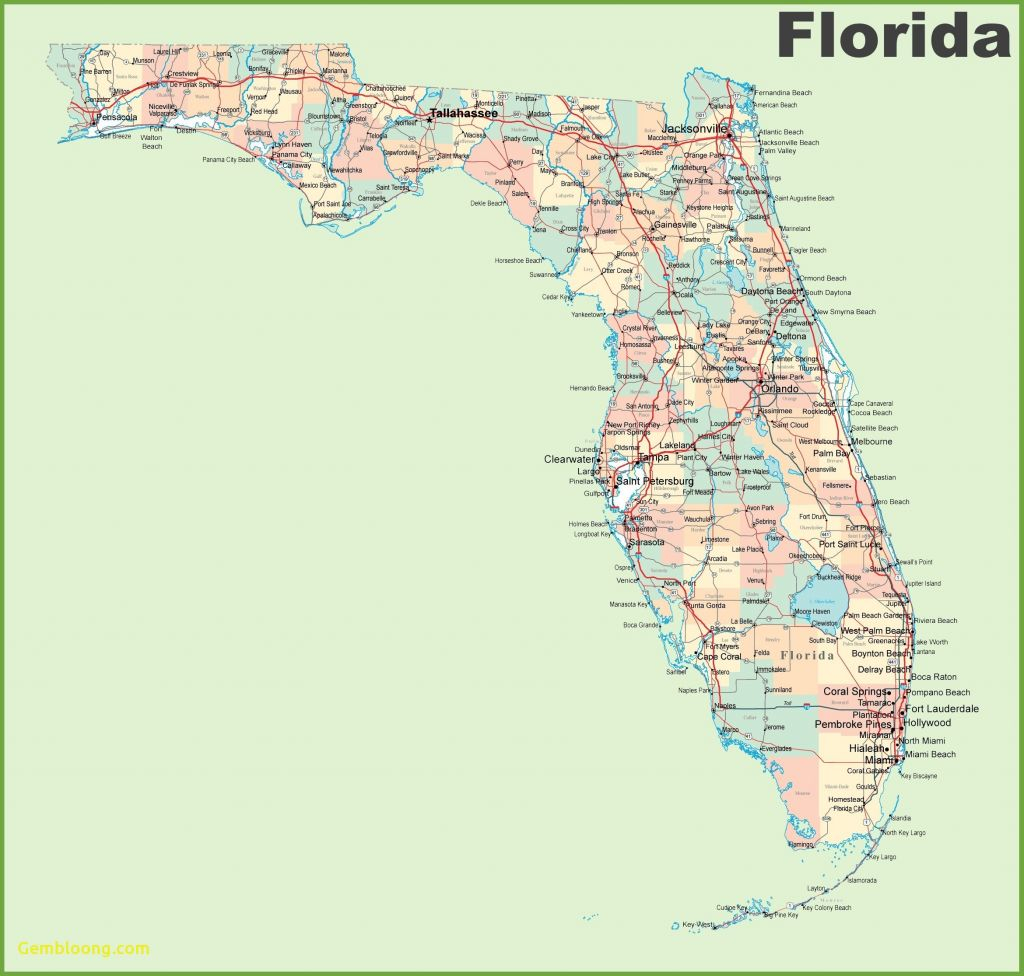 United States Map Orlando Florida New Detailed Map Florida Cities with regard to Florida State Map Printable