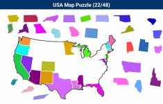 United States Map Puzzle Printable