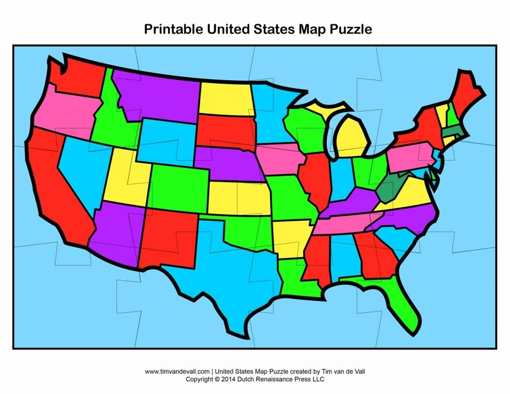 United States Map Puzzles - Earthwotkstrust pertaining to United States Map Puzzle Printable