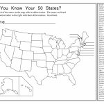 United States Map Quiz Printable New United States Map Worksheets Throughout Printable Map Worksheets