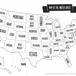 United States Map With State Names And Capitals Printable Save Throughout Printable State Maps